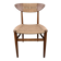 Chaise en teck et corde par Hans J. Wegner, Danemark, 1950