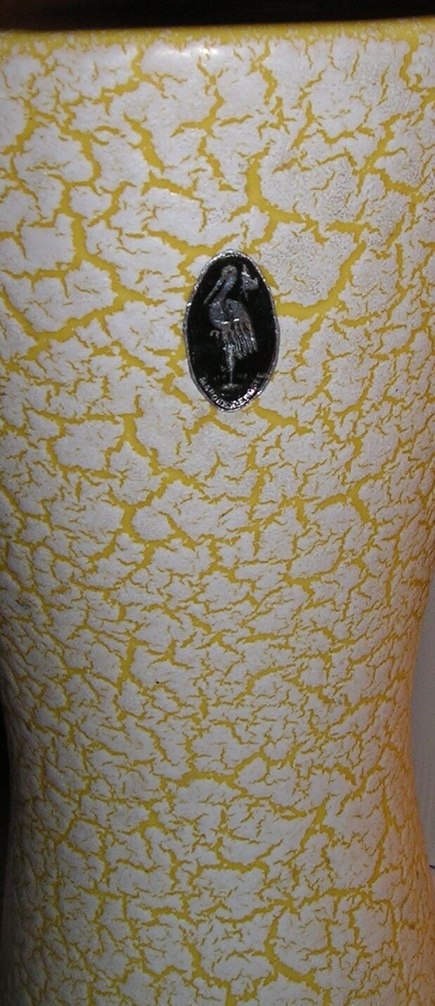 Vintage ceramic diabolo vase