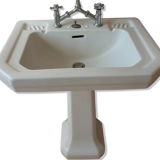 Lavabo rétro sur colonne