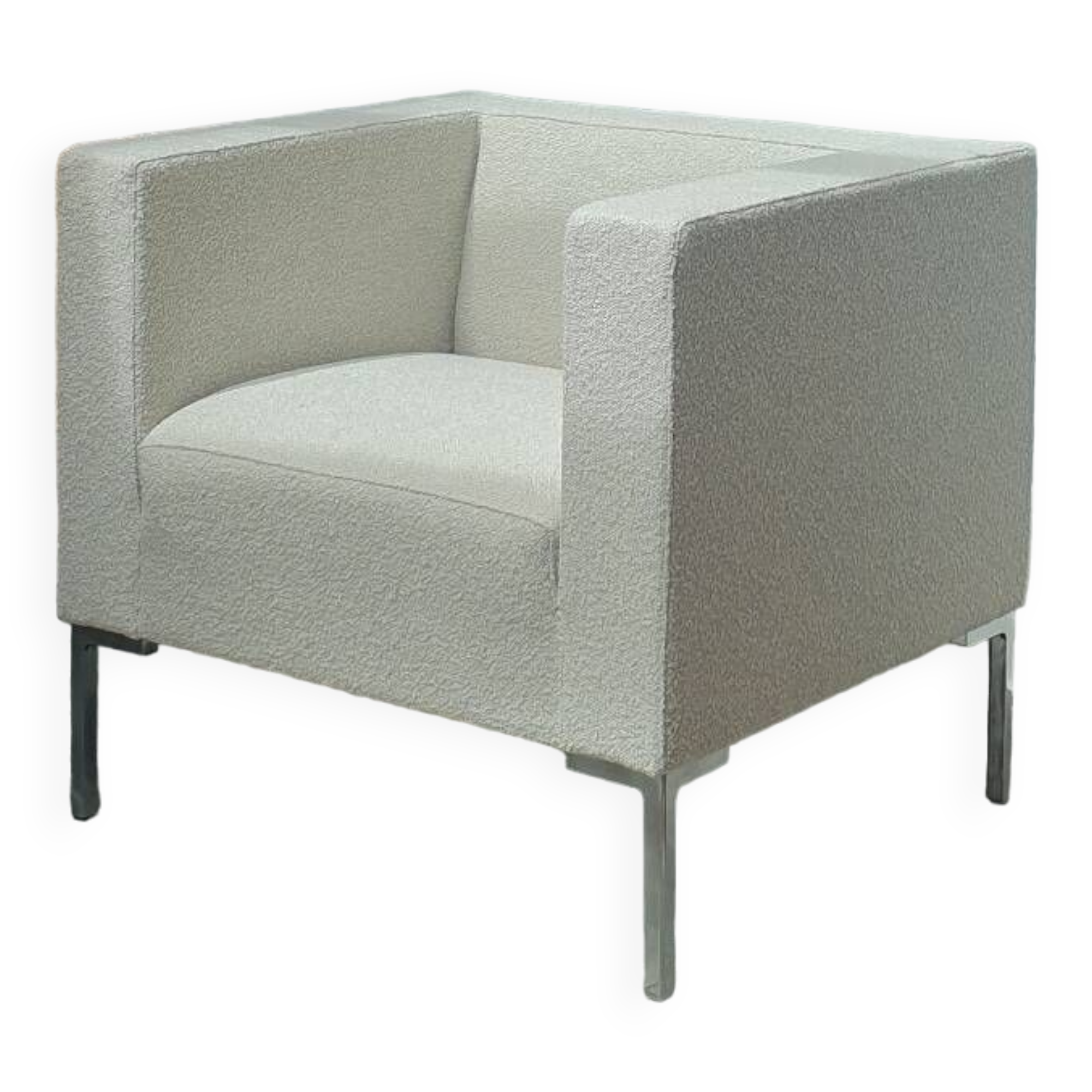 Italian design ecru armchair