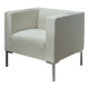 Italian design ecru armchair