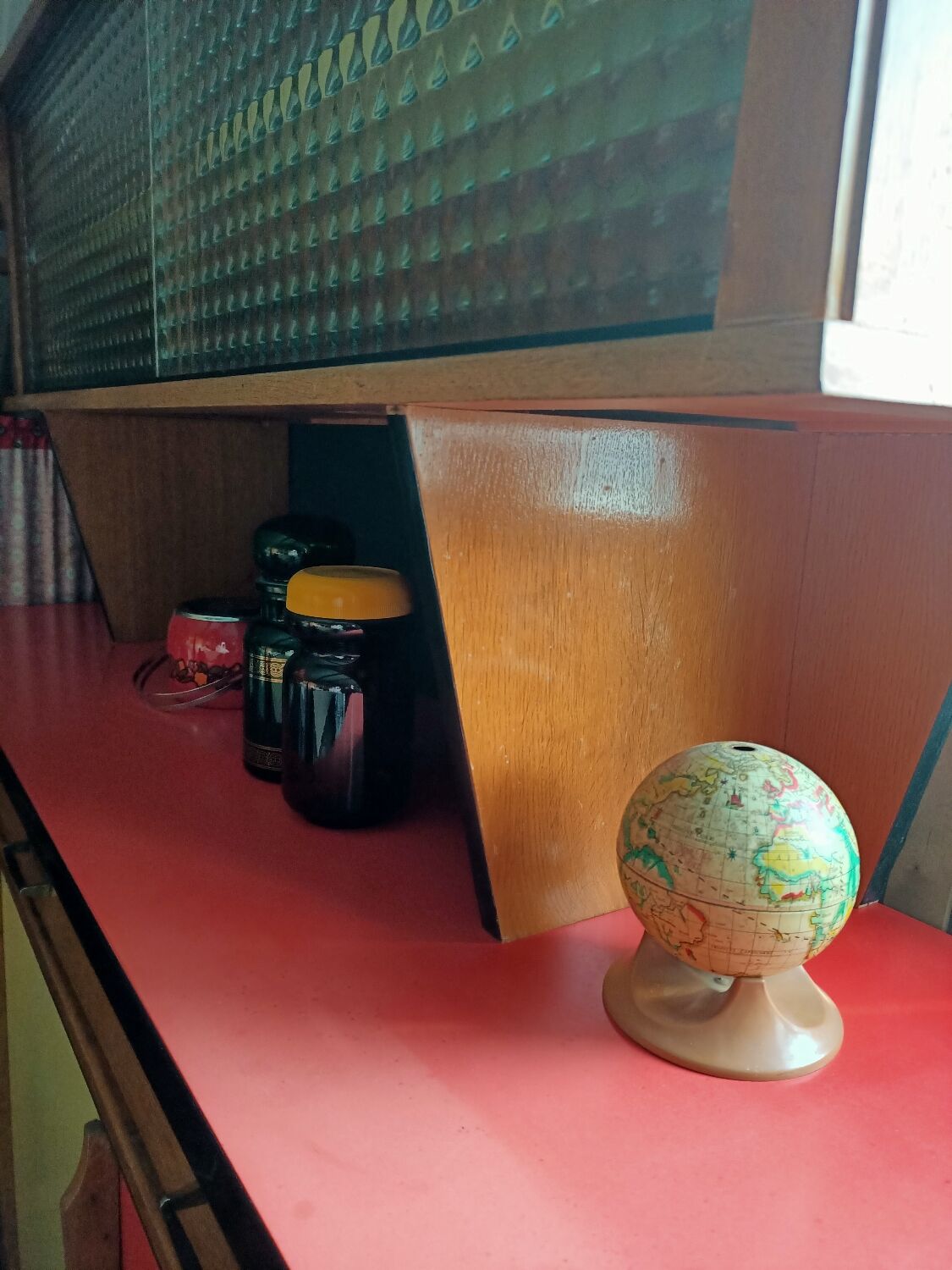 Formica and wood sideboard