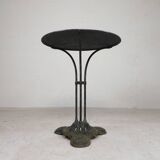 Art Deco bistro table, garden table on cast iron base