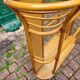 Rattan shelf with mirror