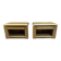 Pair of solid elm bedside tables from the 1970s.