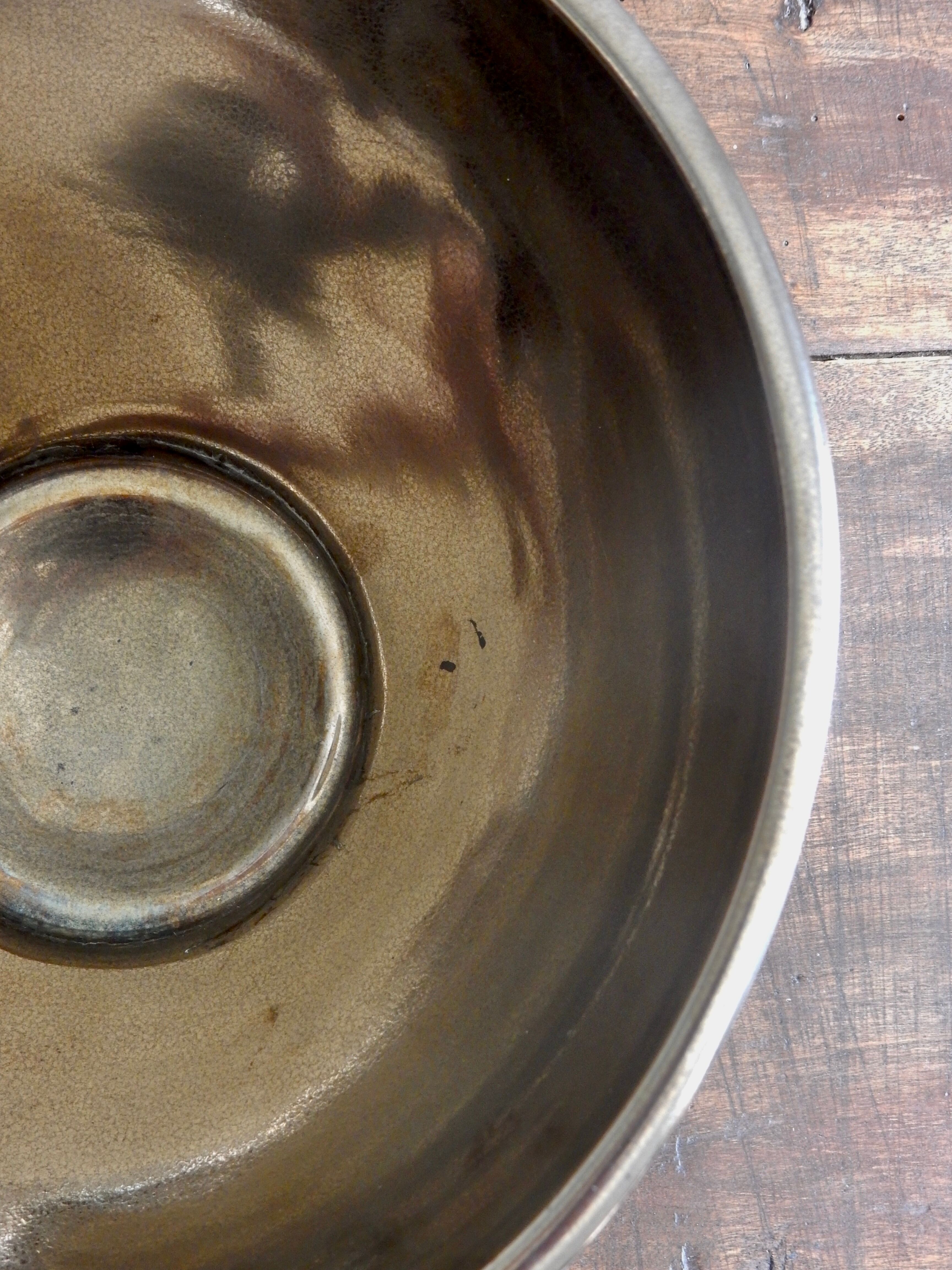 Royal Boch bronze ceramic salad bowl