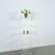 Armoire de rangement en plexiglas sur roulettes