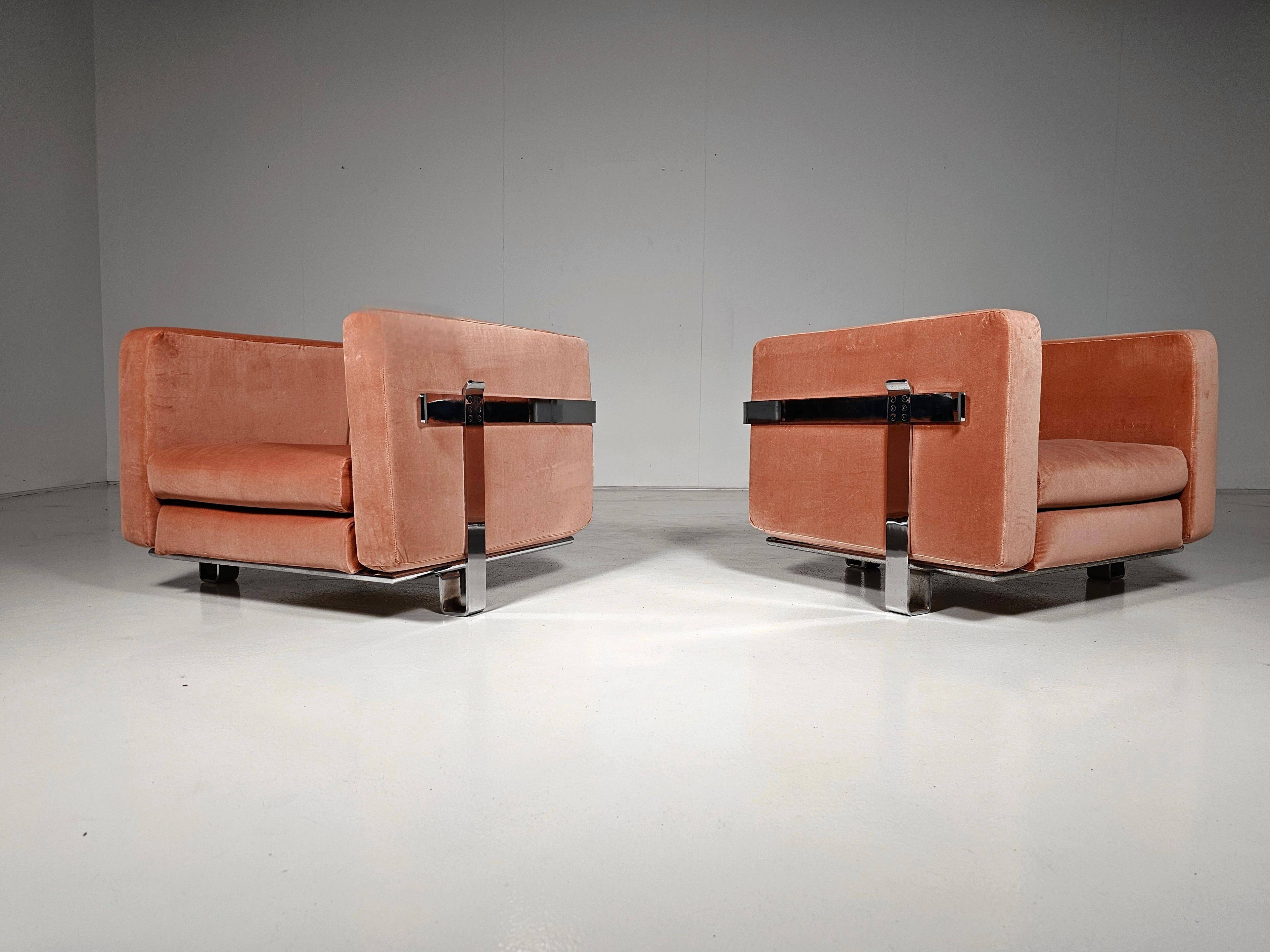 Paire de fauteuils par Luigi Caccia Dominioni pour Azucena, années 1960