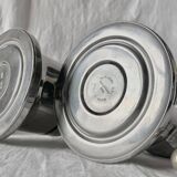 Kontessa VEV Vigano 4-cup Italian coffee maker with sugar bowl and milk jug - 18/10 stainless steel