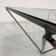 Table low vintage 60s/70s design steel wire