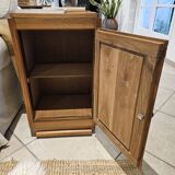 Meuble bout de canapé droit gauche -bois massif merisier- Art Déco