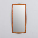 Miroir en teck danois du milieu du siècle, années 1960