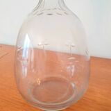 Vintage etched glass carafe