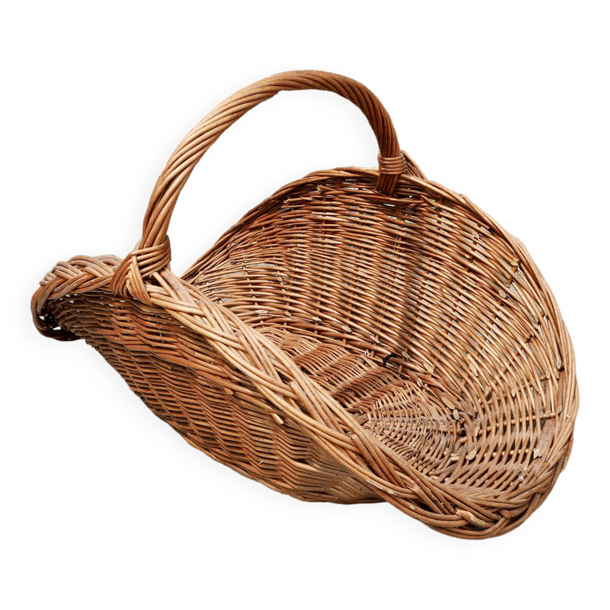 Wicker log basket