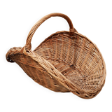 Wicker log basket