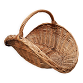 Wicker log basket
