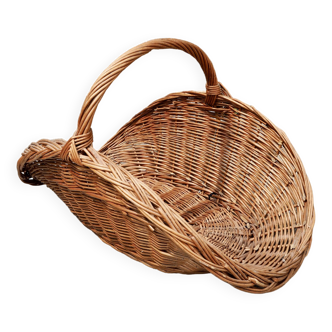 Wicker log basket