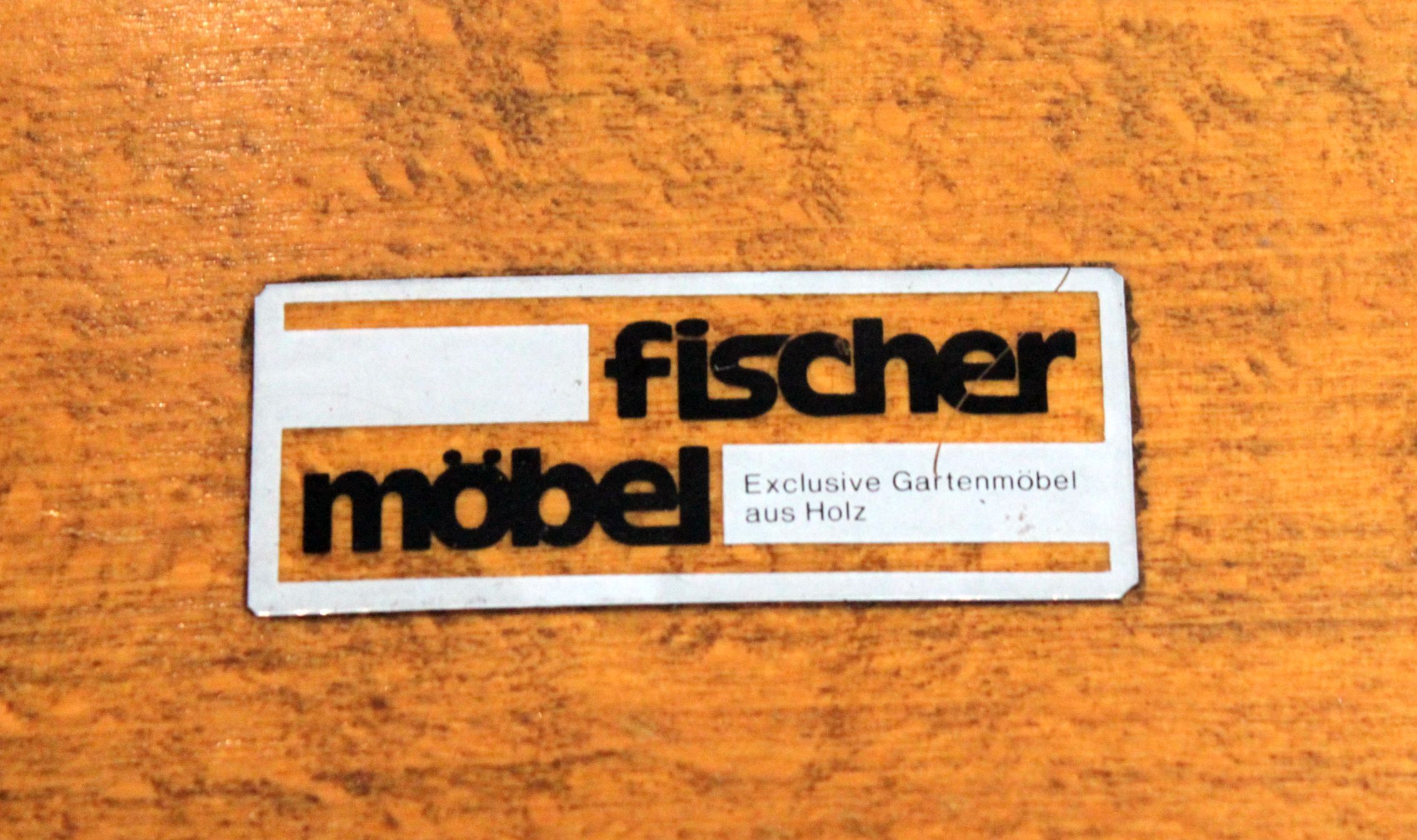 Folding chair in wood Fisher Möbel, 1970.