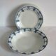 8 dinner plates with vintage Louvois model Nouvelles Galeries dish