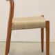 Suite de 6 chaises Niels O Möller modèle 77' Dukkerup
