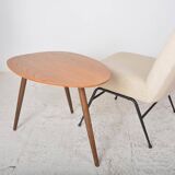 Vintage beige fireside chair