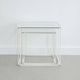 Tables gigognes blanches x2 Isocèle Max Sauze