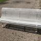 Banc de jardin blanc