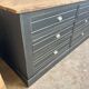 Old trade furniture with black patina