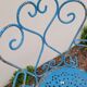 Old wrought iron garden furniture