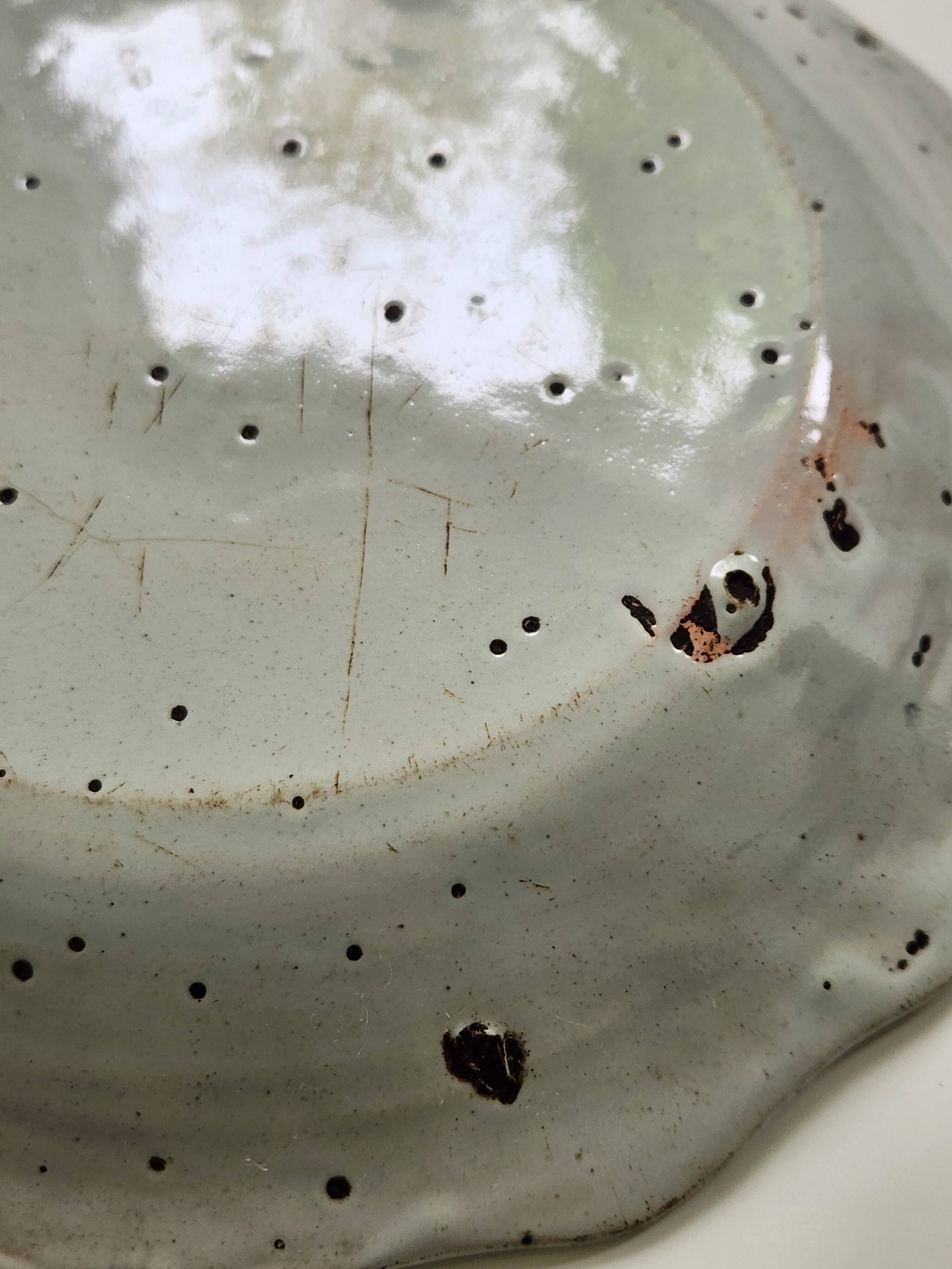 Antique Nevers faience plate