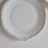 Pair of porcelain cake dishes