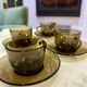 Vintage smoked glass coffee/tea service