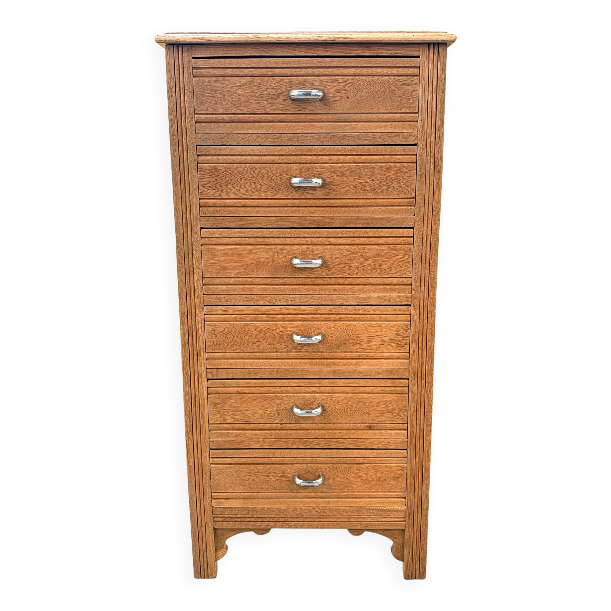 Oak chest of drawers, 6 drawers, 1930s