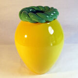 Yellow ceramic vase