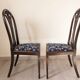 Pair of English Sheraton chairs in mahogany early twentieth century