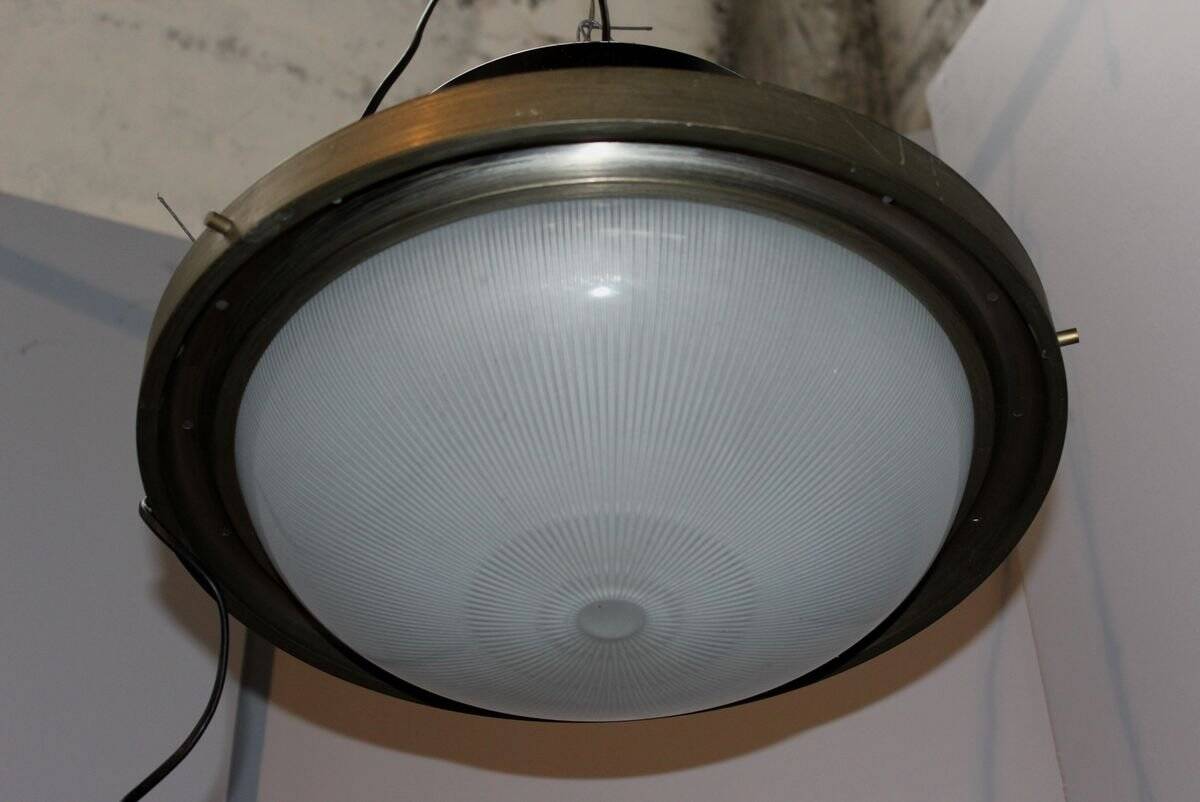 Black ceiling light by Sergio Mazza for Artemide, 1960s