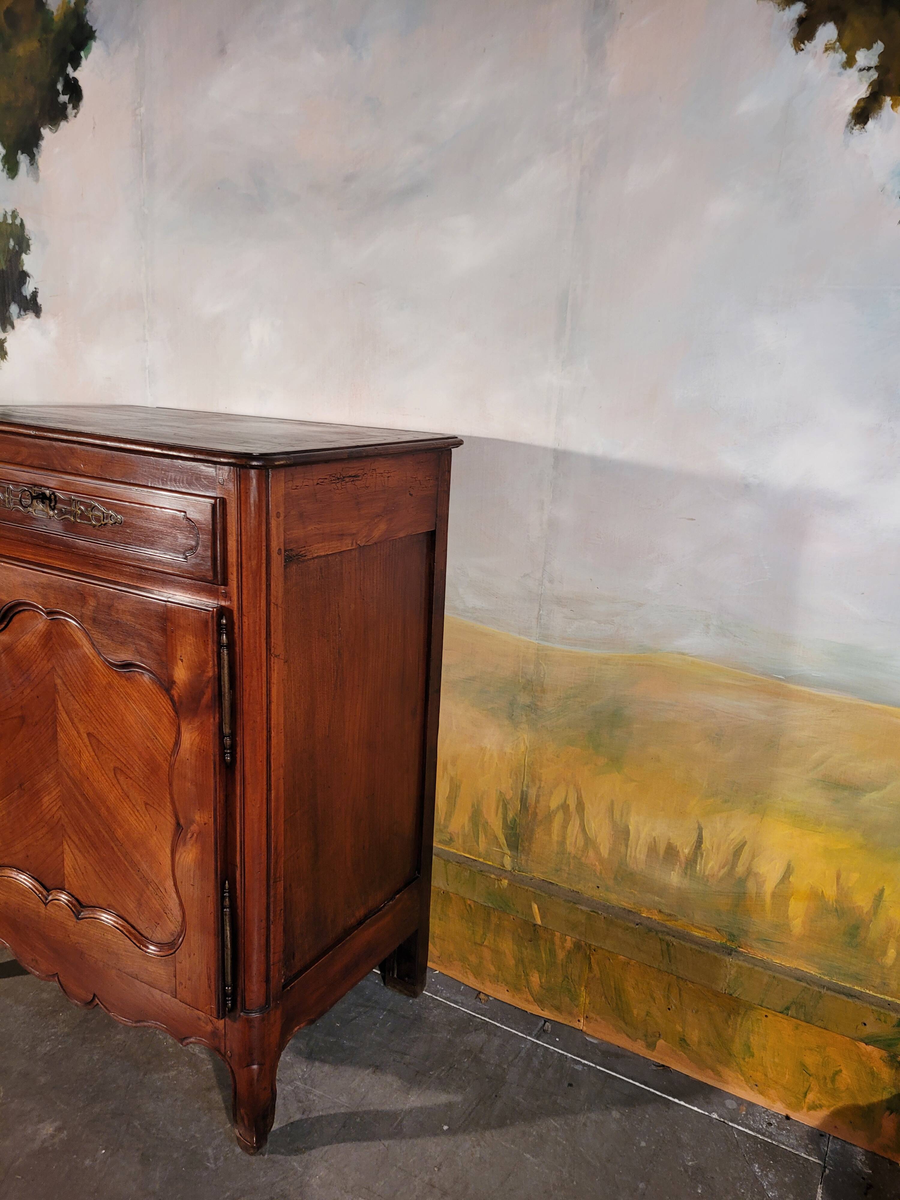 Large Louis XV style jam maker in cherry wood