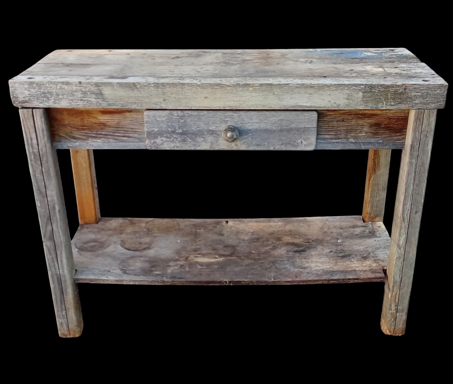 Old workshop workbench, trade furniture