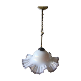 Opaline hanging lamp