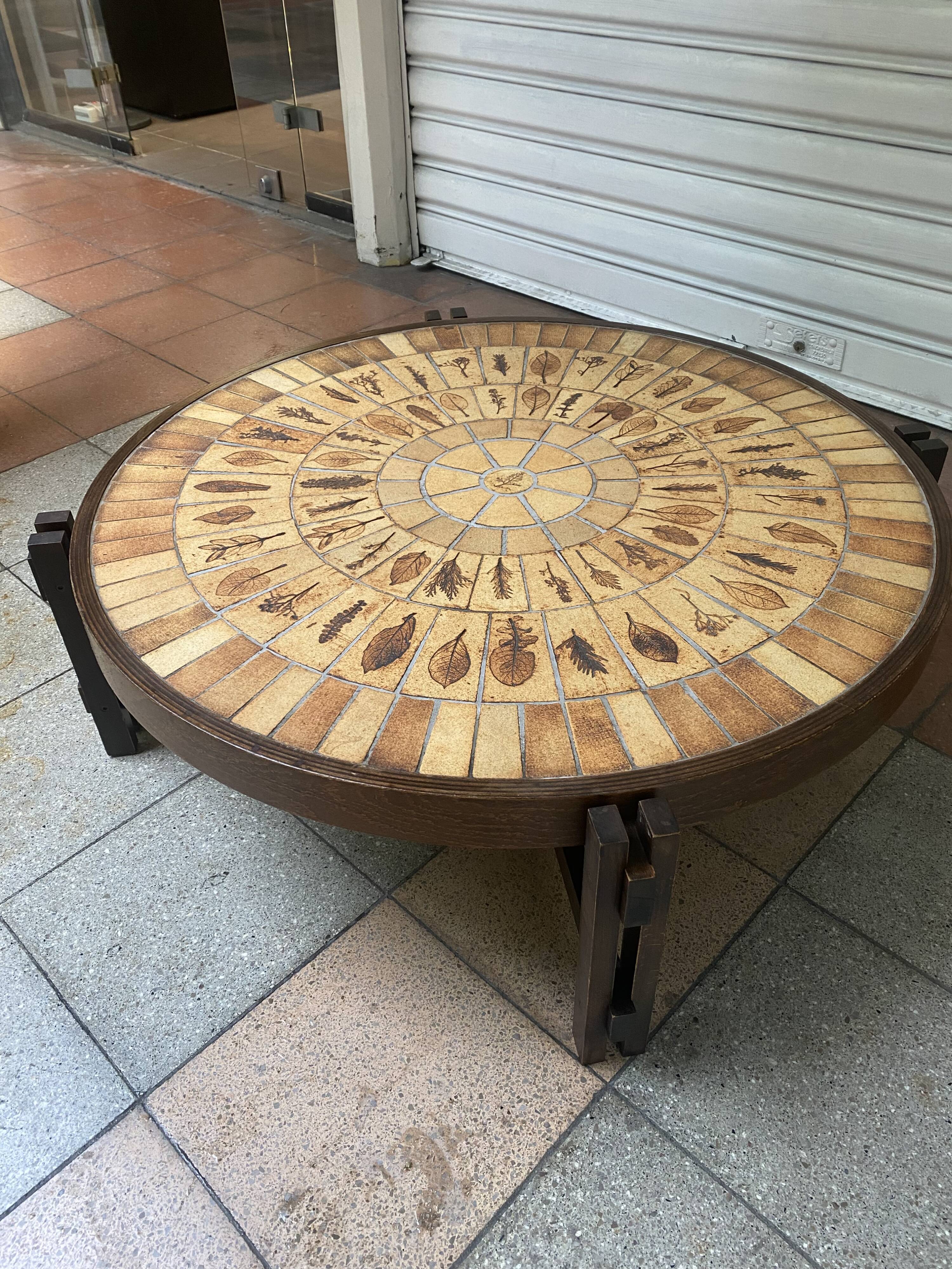 Roger Capron coffee table - 70s