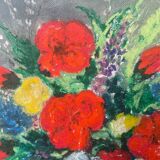 Tableau bouquet de fleurs peinture