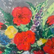 Flower bouquet painting