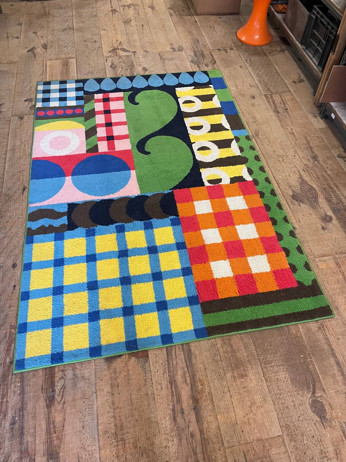 Modernist wool rug