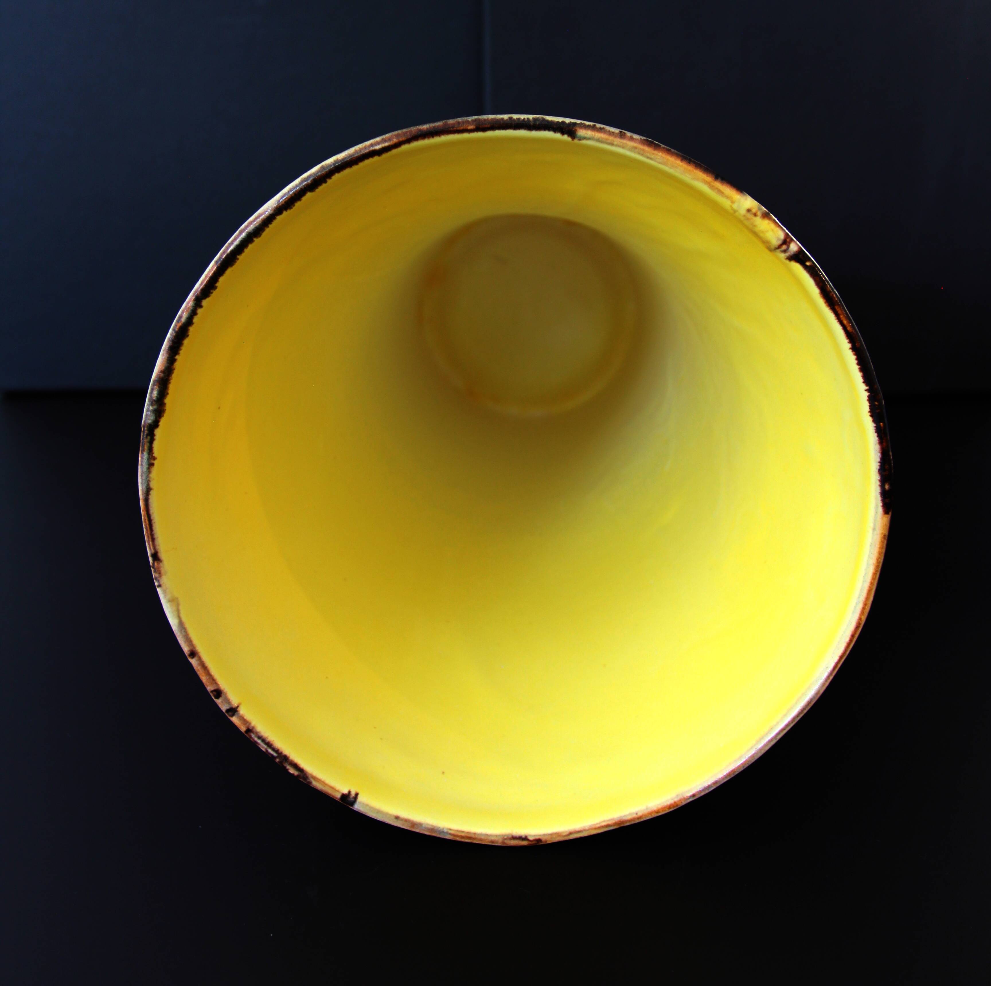 Large free-form abstract vase by Marius Bessone (Vallauris), c. 1950