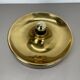 Large 39cm golden charlotte perriand style disc wall lights, germany 1960s