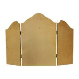 Vintage Triptych Mirror Gold Leaf Gilded Hollywood Regency 86cm