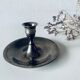 Old silver candle holder