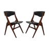 Paire de chaises scandinaves 1960 vintage