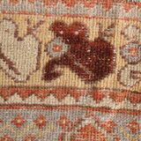 Red & Cream Vintage Persian Runner Rug, 86x265Cm