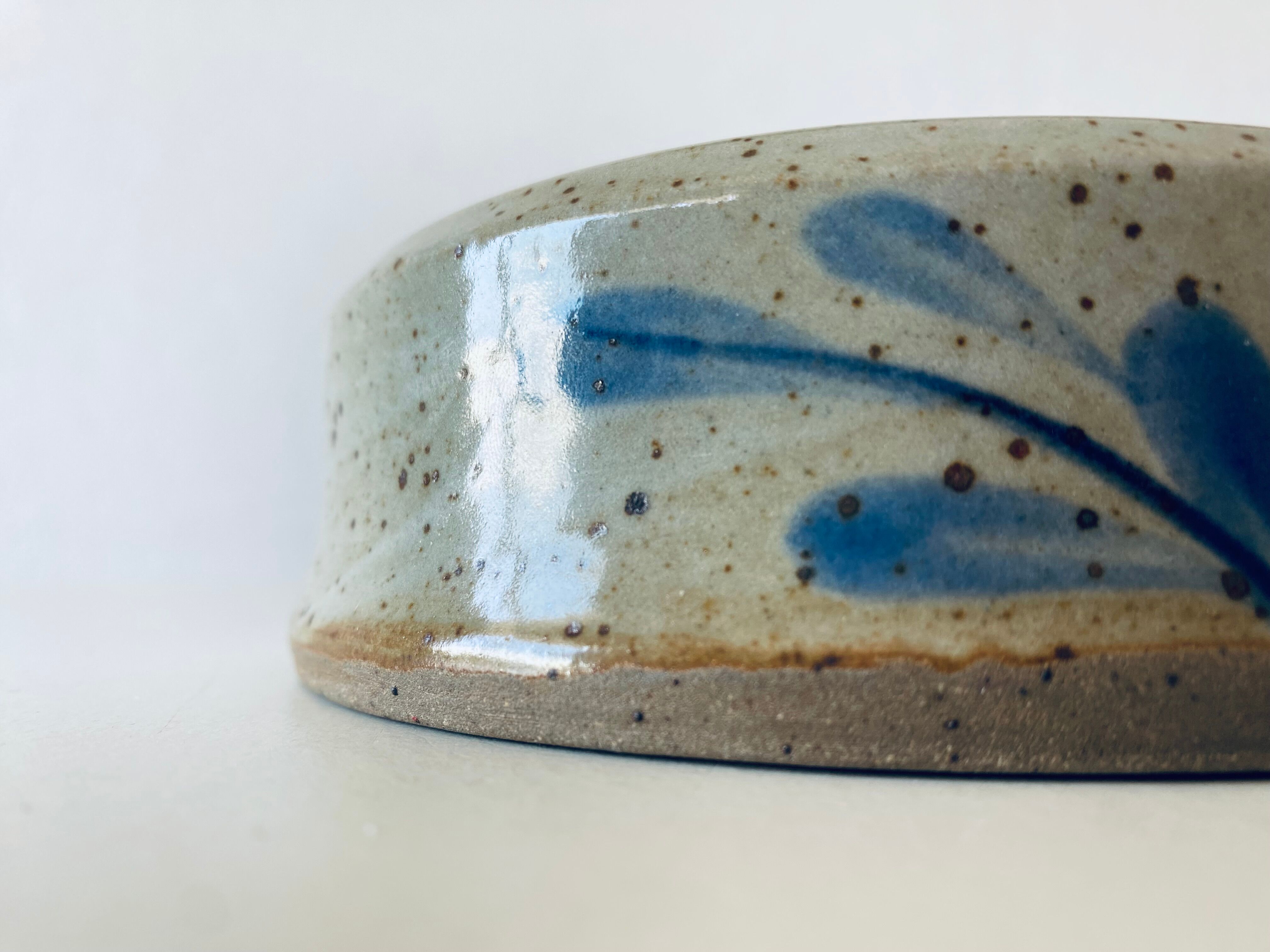 Stoneware ashtray signed Couturier